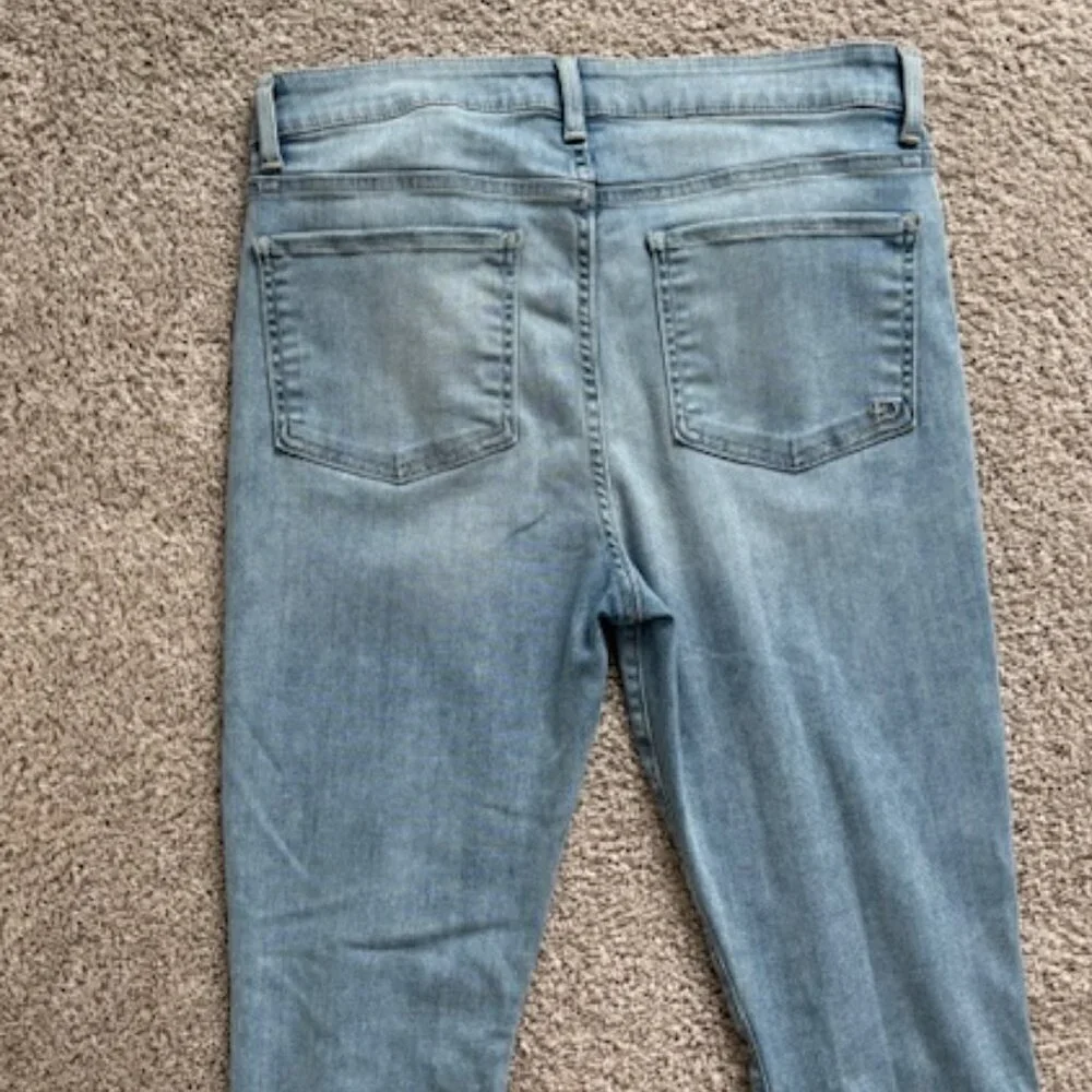 Fidelity | Gwen High Waist Ripped Skinny Jeans in Skyline size 30